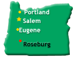 Roseburg Oregon Map