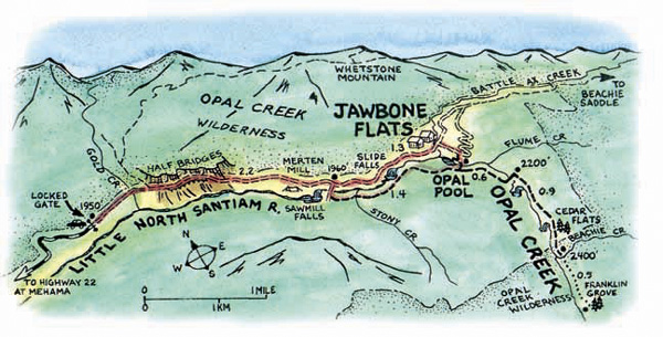 Opal Creek Map